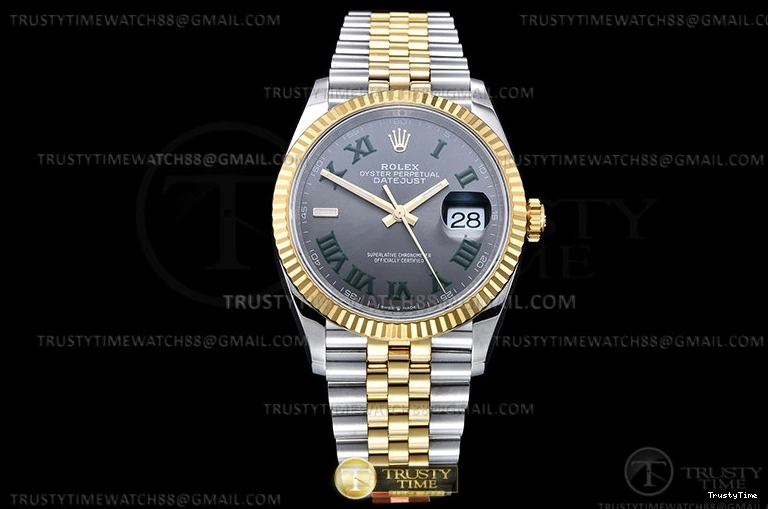 0415 Affordable RDJ0453 – DJ 36mm Jub Flt 904L YG SS Grey Rm VSF VS 777